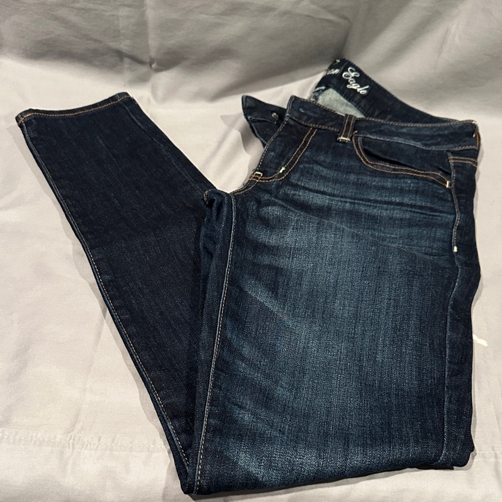 American Eagle Outfitters Women's Dark Blue Jeggings